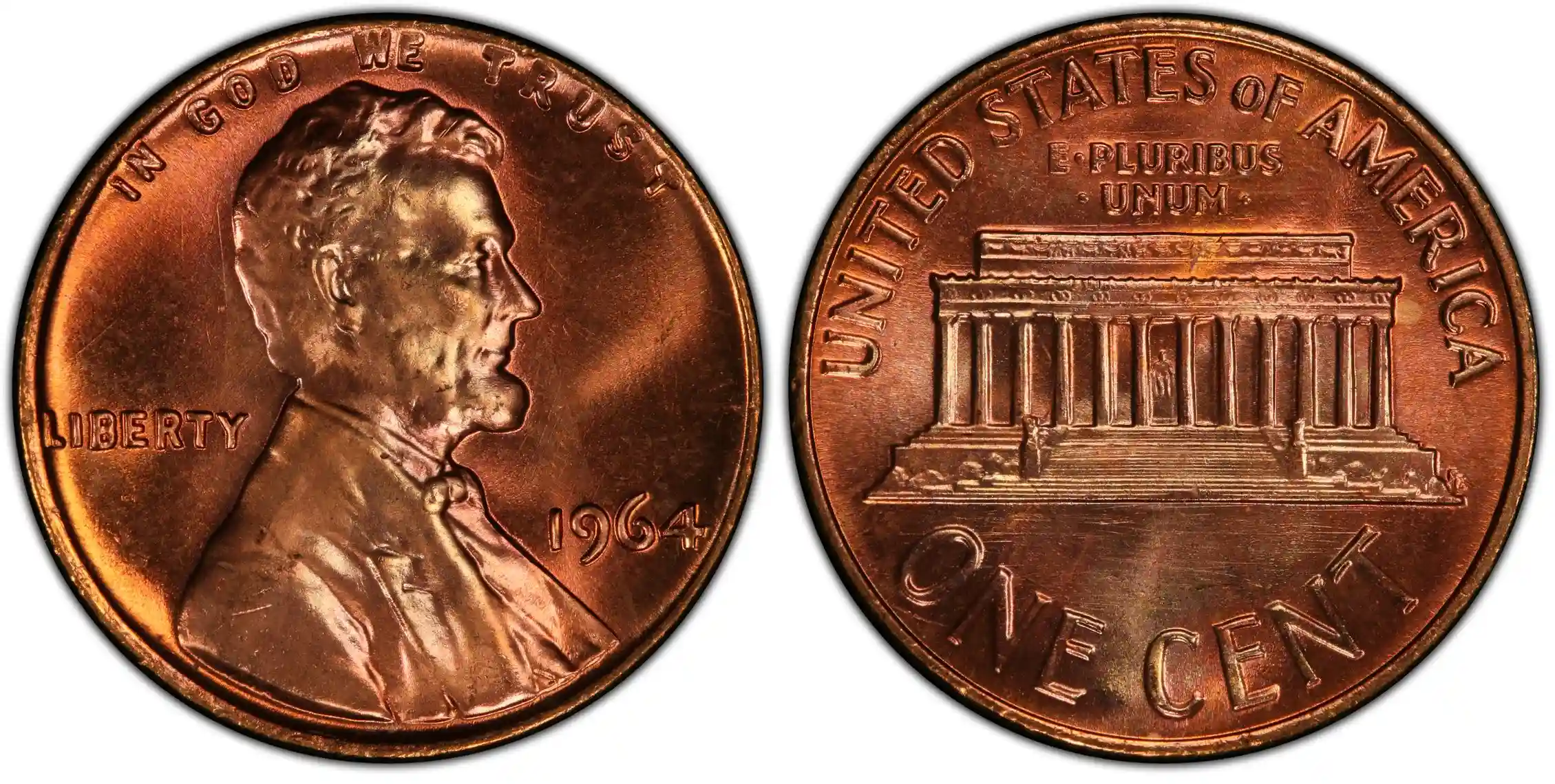 Regular no mint 1964 penny from San Francisco or Philadelphia.